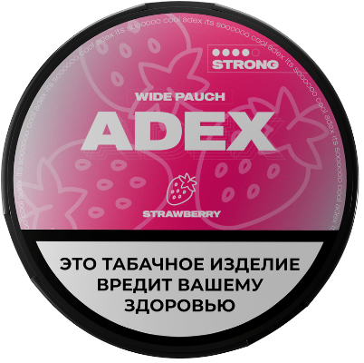 Жевательный табак ADEX WIDE 12гр. Strawberry (Клубника) STRONG