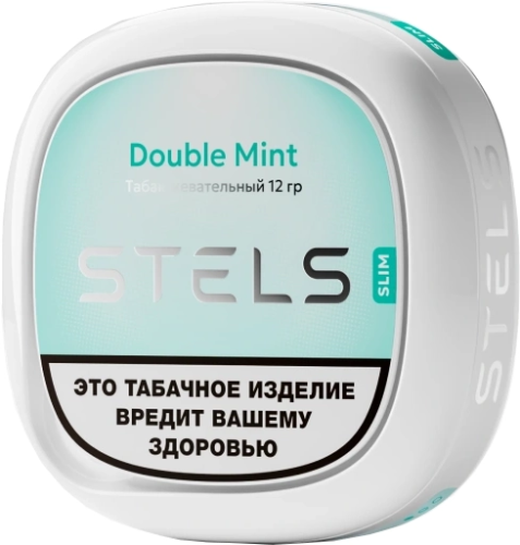 Жевательный табак STELS 12гр SLIM Double Mint М