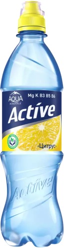 Вода без газа "Aqua Minerale Active", 0,5л, ПЭТ Цитрус