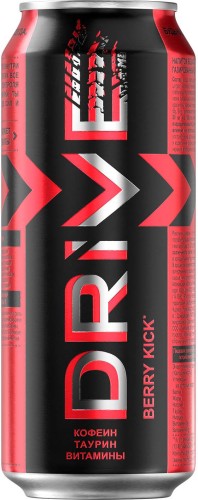 Энергетик "DriveMe", 0,449л, Ж/Б Berry Kick