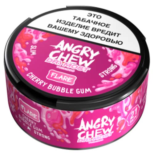 Жевательный табак DryMostFlare Angry (Chew Cherry Bubble Gum) М