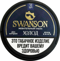 Жевательный табак SWANSON 10гр SLIM compact Холод STRONG M