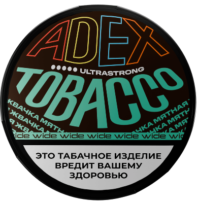 Жевательный табак ADEX WIDE 12гр. МЯТНАЯ ЖВАЧКА STRONG