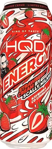 Энергетик "HQD", 0,45л, Ж/Б Strawberry Cream
