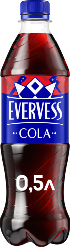 Напиток газированный "EVERVESS", 0.5л, ПЭТ Cola