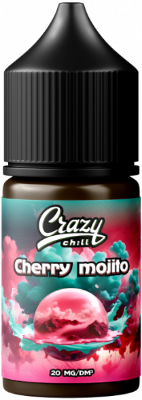 Жидкость для ЭСДН CRAZY CHILL SALT 3мл 20мг Вишнёвый мохито
