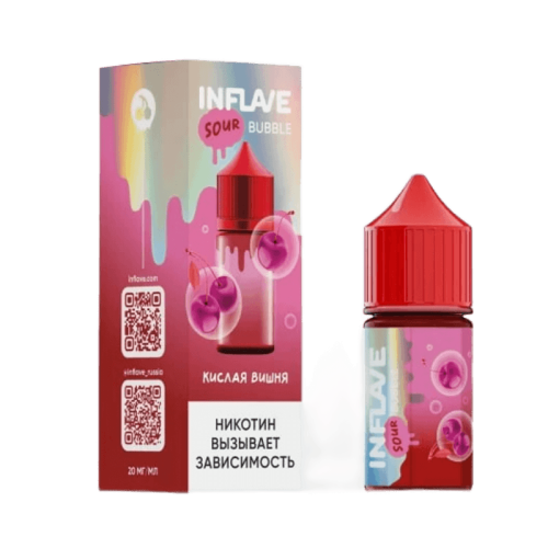 Кислая вишня 20мг INFLAVE BUBBLE SALT 30мл Жидкость