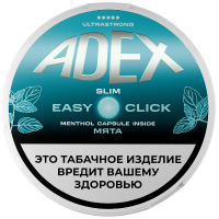 Жевательный табак ADEX CLICK SLIM 9гр. МЯТА STRONG