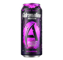 Энергетик "Adrenaline", 0,449л, Ж/Б Mystic energy